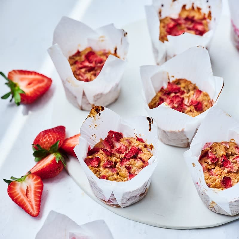 Photo of Strawberry and cottage cheese muffins by WW