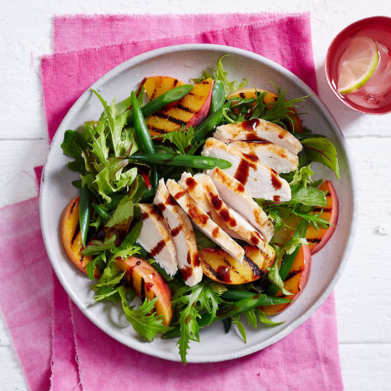 Photo of Grilled chicken and peach salad by WW