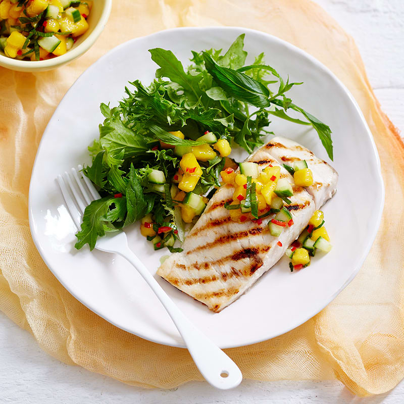 Photo of Grilled fish with mango salsa by WW