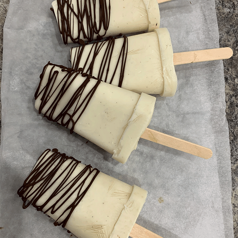 Photo of Choc-dipped eggnog flavoured ice-creams by WW