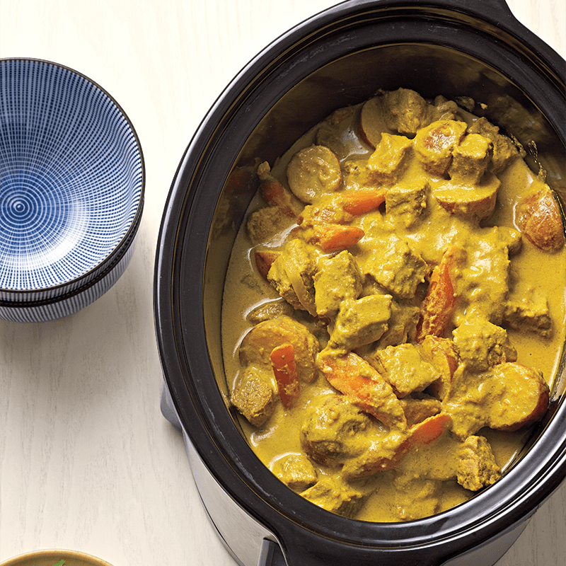 Slow-cooker coconut beef curry