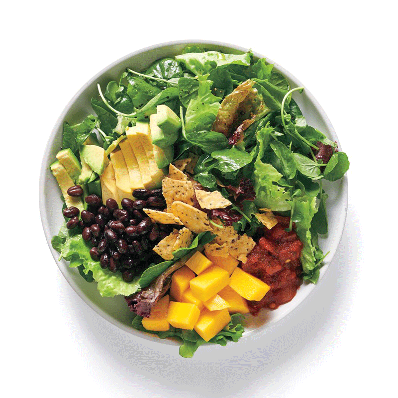 Mexican-inspired salad with mango