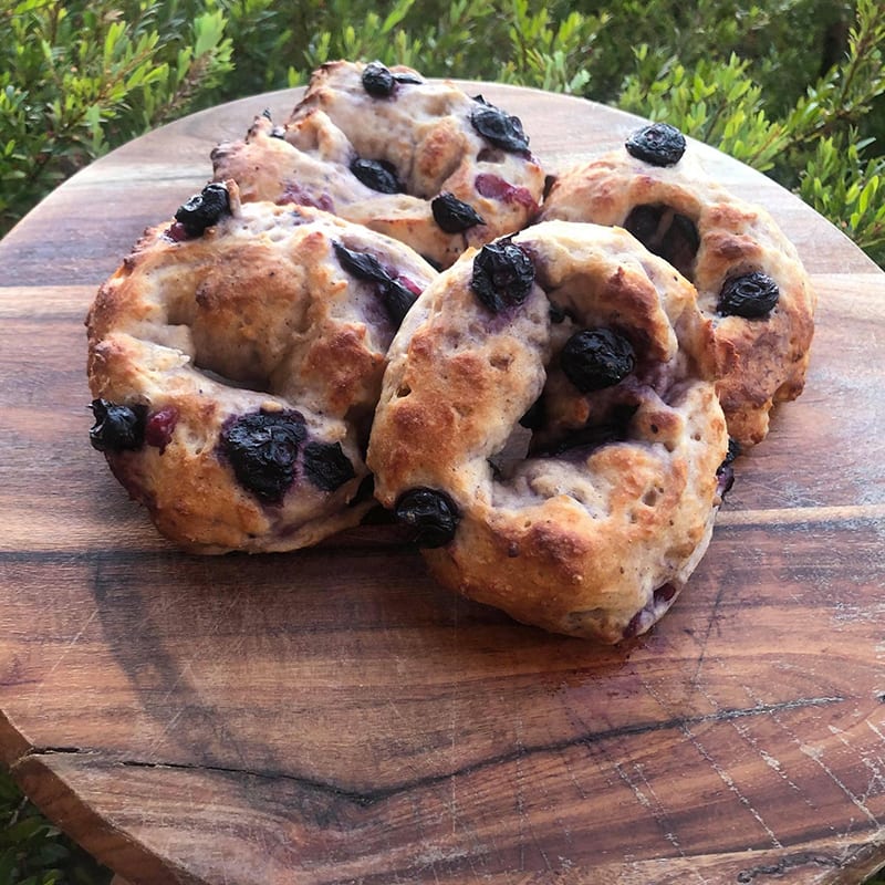 Photo of Sarah's blueberry bagels by WW