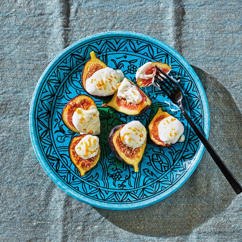 Figs drizzled with warm citrus honey