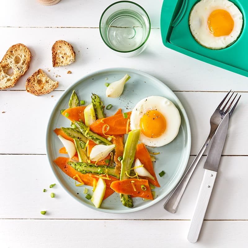 Photo of Spring vegetables and egg sunny-side up by WW