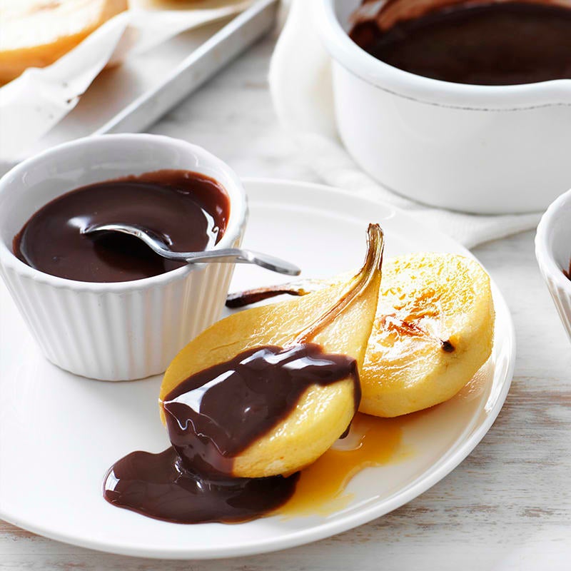 Photo of Roasted pears and chocolate sauce by WW
