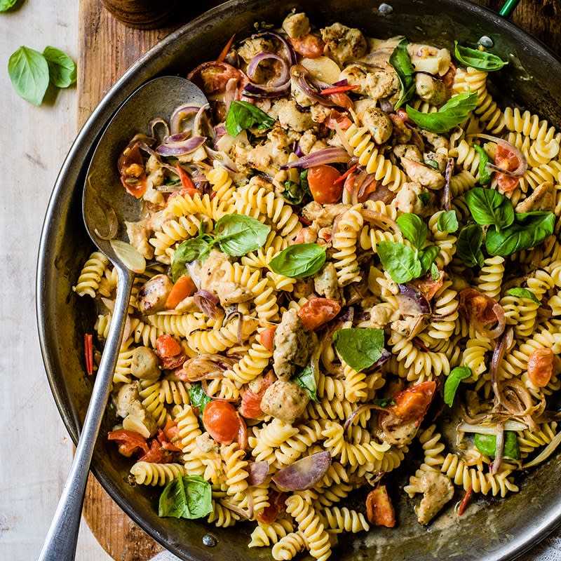Photo of Chicken sausage and cherry tomato pasta by WW