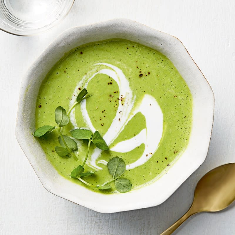 Photo of Pea, leek and mint soup by WW